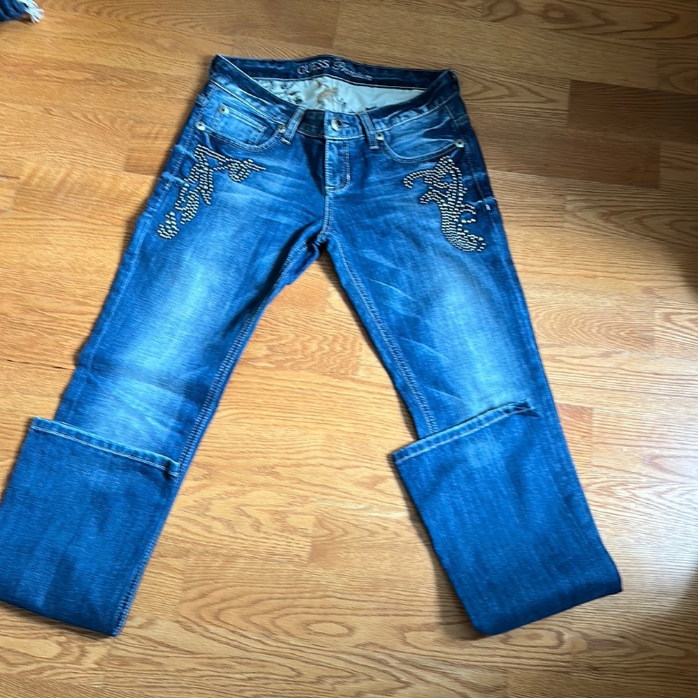 Guess low rise stud jeans